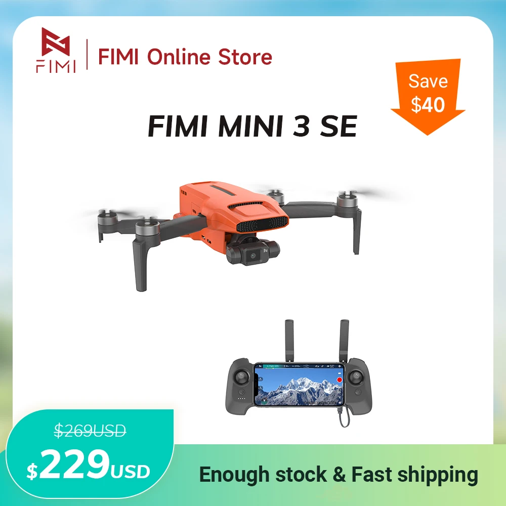 Складной дрон FIMI MINI 3 SE 4K профессионального уровня для взрослых с камерой 30 кадров/с, 3-осевым стабилизатором, весом 245 г, дальностью 9 км, HD-трансляцией, GPS и функцией автоматического возврата.
Складной дрон FIMI MINI 3 SE 4K профессионального уровня для взрослых с камерой 30 кадров/с, 3-осевым стабилизатором, весом 245 г, дальностью 9 км, HD-трансляцией, GPS и функцией автоматического возврата.