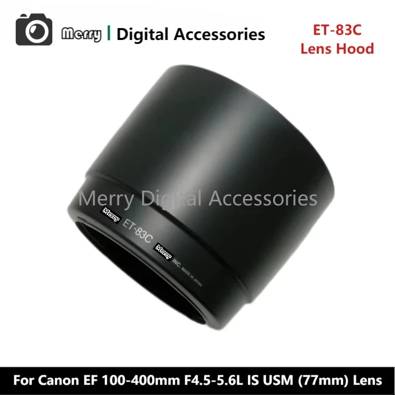 New Original Genuine Front Lens Hood ET-83C For Canon EF 100-400mm F4.5-5.6L IS USM (77mm) Camera Lens
New Original Genuine Front Lens Hood ET-83C For Canon EF 100-400mm F4.5-5.6L IS USM (77mm) Camera Lens