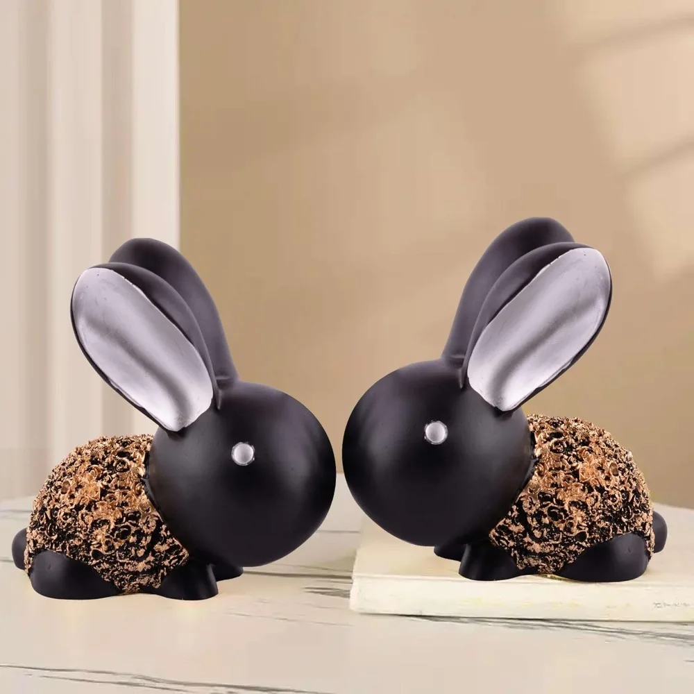 Art-Wheels_handicrafts Rabbit Cute Pair Statue for Home Decor Showpiece | Kids Room Decorative Showpiece (Black)
Art-Wheels_handicrafts Rabbit Cute Pair Statue for Home Decor Showpiece | Kids Room Decorative Showpiece (Black)