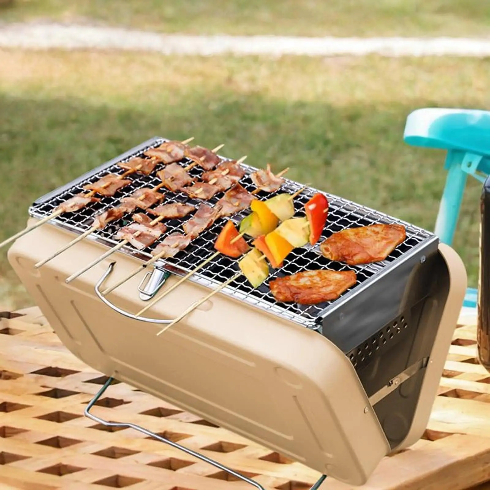 Folding Grill Multipurpose Compact Barbecue Grill for Outside Party Trekking
Folding Grill Multipurpose Compact Barbecue Grill for Outside Party Trekking