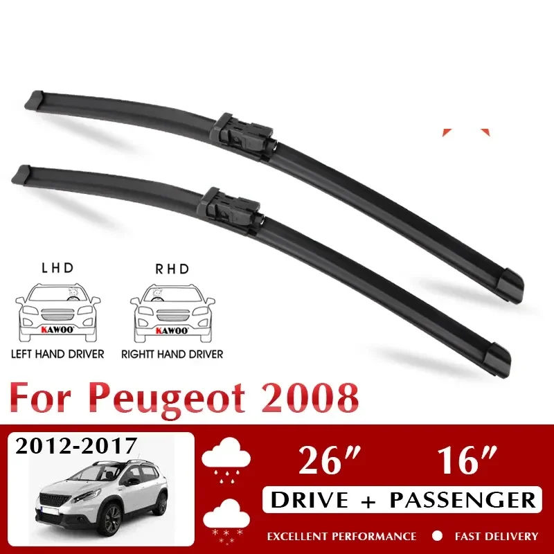 Wiper Car Wiper Blade For Peugeot 2008 2012-2017 Windshield Windscreen Front Window Accessories 26"+16" LHD RHD
Wiper Car Wiper Blade For Peugeot 2008 2012-2017 Windshield Windscreen Front Window Accessories 26"+16" LHD RHD
