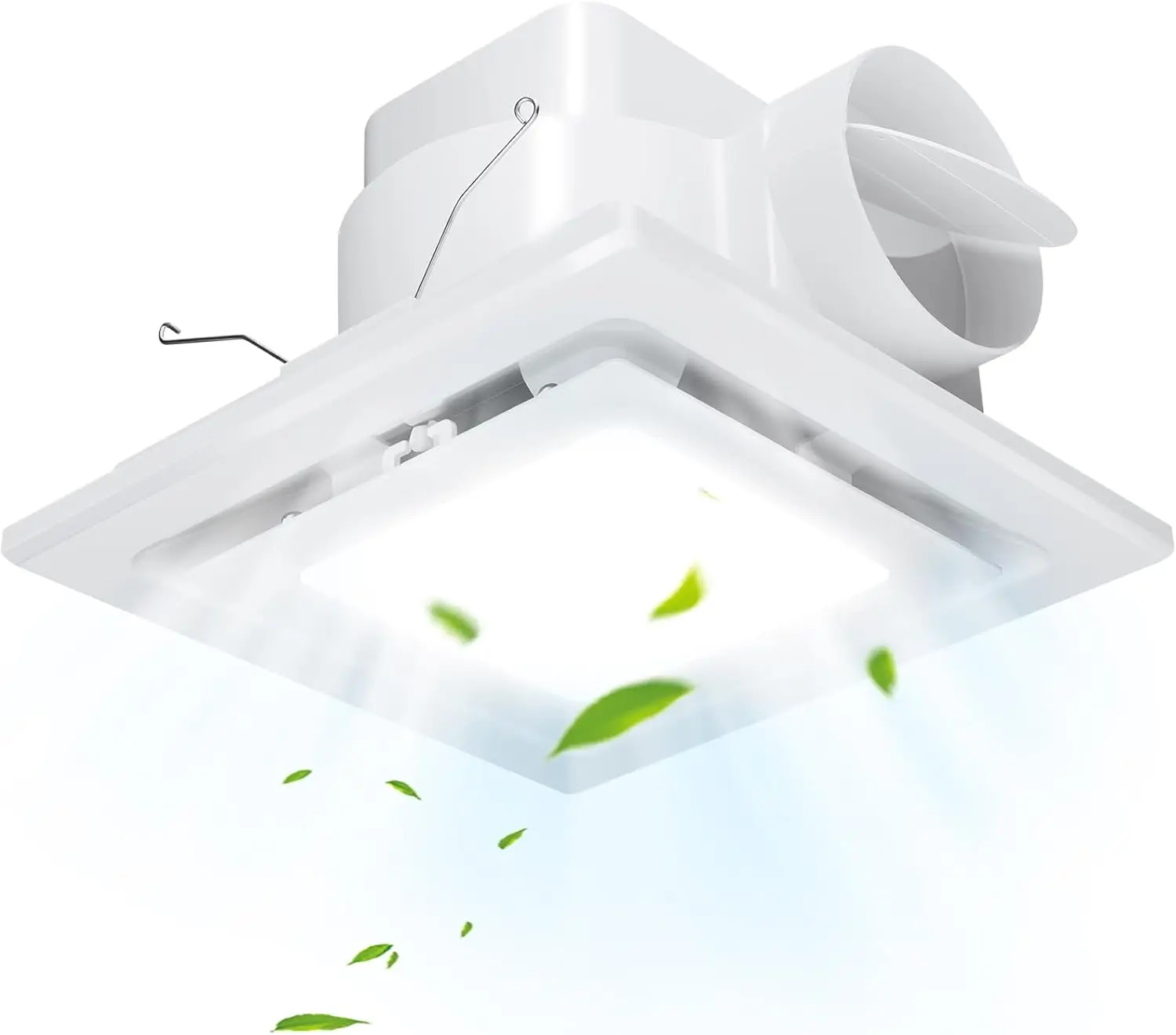 110 CFM 1.0 Sones Ultra Quiet Bathroom Exhaust Fan with LED Light, 6500K Daylight, 4 Inch Duct, Fits 8x8 Inch Ceiling Cutout
110 CFM 1.0 Sones Ultra Quiet Bathroom Exhaust Fan with LED Light, 6500K Daylight, 4 Inch Duct, Fits 8x8 Inch Ceiling Cutout