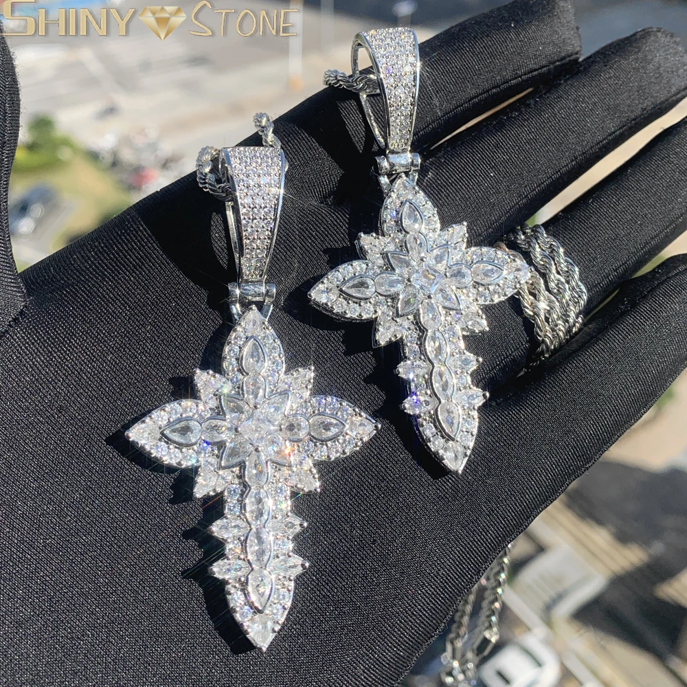 Bling Cz Cubic Zirconia Paved Flower Jesus Cross Hip Hop Pendant Men Necklace Rope Chain for Women Ice Out Rock Rapper Jewelry
Bling Cz Cubic Zirconia Paved Flower Jesus Cross Hip Hop Pendant Men Necklace Rope Chain for Women Ice Out Rock Rapper Jewelry