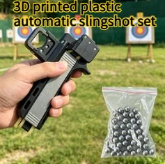 Multifunctional Competitive Rapid Fire Continuous Slingshot with Automatic Loading 3D Printed Plastic Outdoor EDC Slingshot Gift
Multifunctional Competitive Rapid Fire Continuous Slingshot with Automatic Loading 3D Printed Plastic Outdoor EDC Slingshot Gift