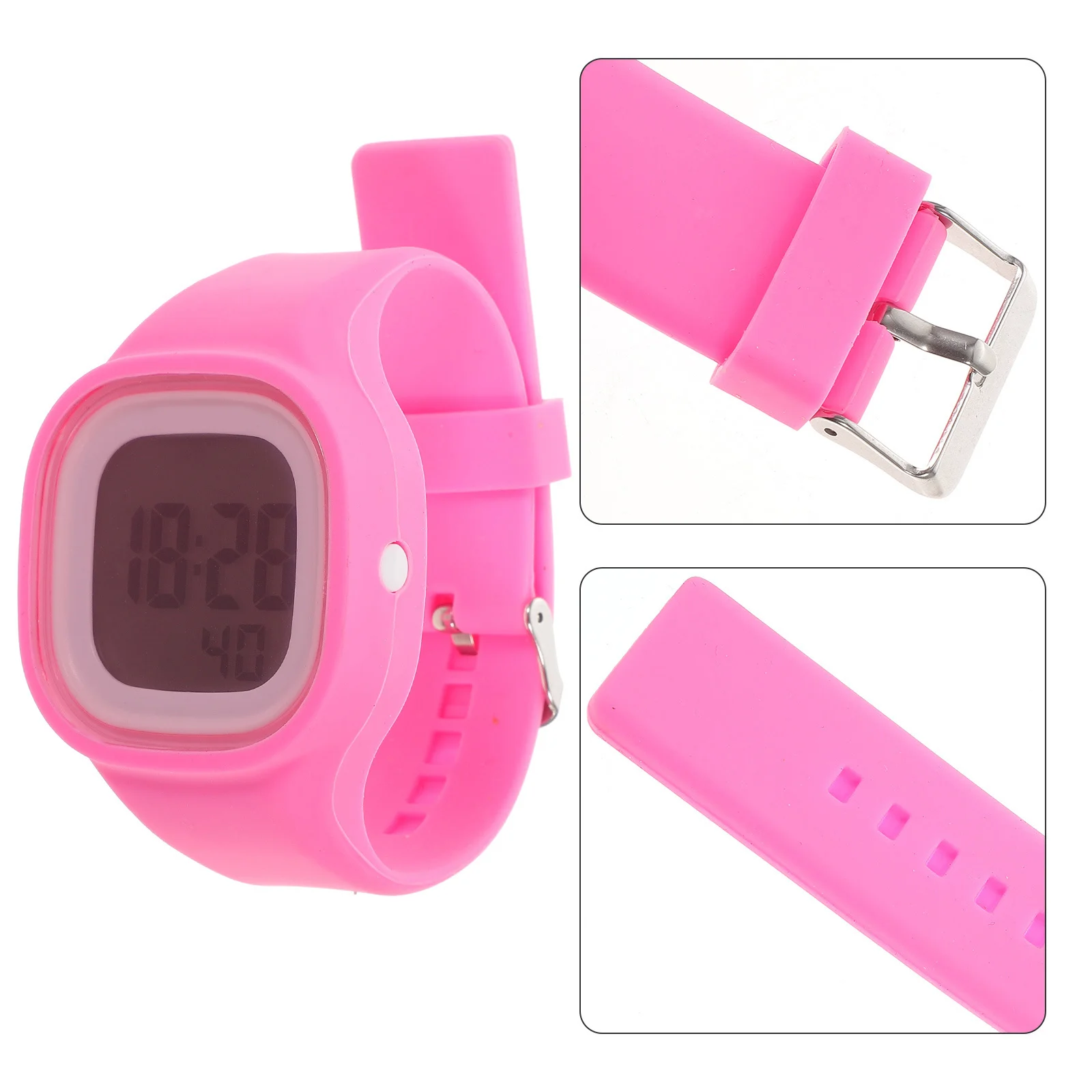 Colorful Electronic Watch Pink Waterproof Stopwatch Alarm Clock 50M Silicone Wristwatch Light Digital
Colorful Electronic Watch Pink Waterproof Stopwatch Alarm Clock 50M Silicone Wristwatch Light Digital