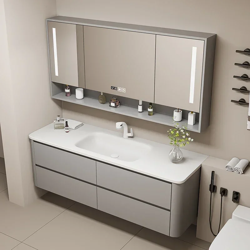 Double Washbasin Dual Pot Oak Vanity Bathroom Cabinet Furniture Basin Cabinet With Leds Combined Washbasin Can Be Customized
Double Washbasin Dual Pot Oak Vanity Bathroom Cabinet Furniture Basin Cabinet With Leds Combined Washbasin Can Be Customized