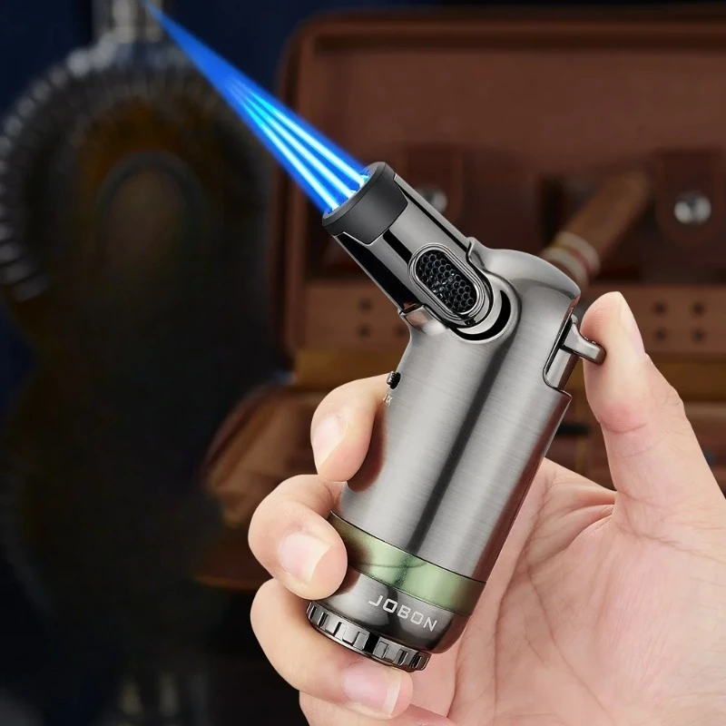 New JOBON Four Fire Direct Charge Cigar Igniter Outdoor Barbecue Cigar Lighter
New JOBON Four Fire Direct Charge Cigar Igniter Outdoor Barbecue Cigar Lighter