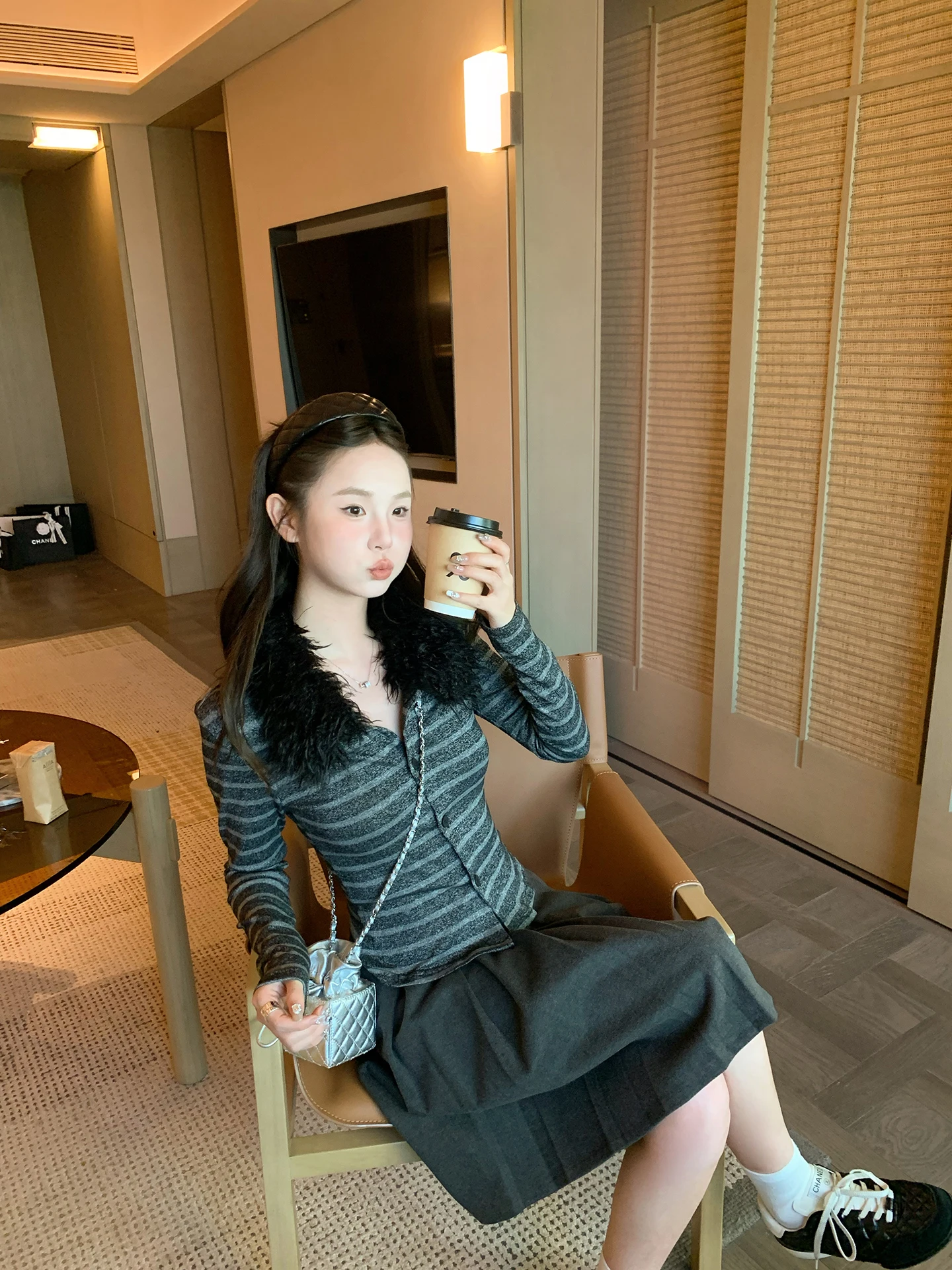 ANNE SHOP Lazy Soft Striped Knitwear Women's Slim Fit Spring Casual Style Long Sleeve Button up Cardigan Polyester Viscose Sp...
ANNE SHOP Lazy Soft Striped Knitwear Women's Slim Fit Spring Casual Style Long Sleeve Button up Cardigan Polyester Viscose Sp...
