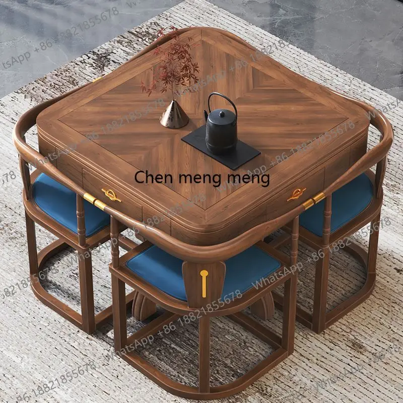 Новый китайский высококачественный стол для маджонга из цельного дерева и обеденный стол встроенны.
Новый китайский высококачественный стол для маджонга из цельного дерева и обеденный стол встроенны.