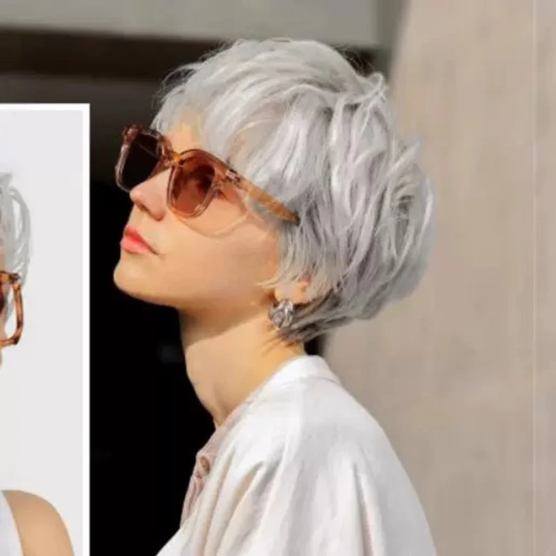 Женский повседневный модный наряд, длина уха, боб, мяч, аксессуары для одежды, серебристо-серый, химическое волокно, полный головной убор, женский парик из натуральной кожи
Женский повседневный модный наряд, длина уха, боб, мяч, аксессуары для одежды, серебристо-серый, химическое волокно, полный головной убор, женский парик из натуральной кожи