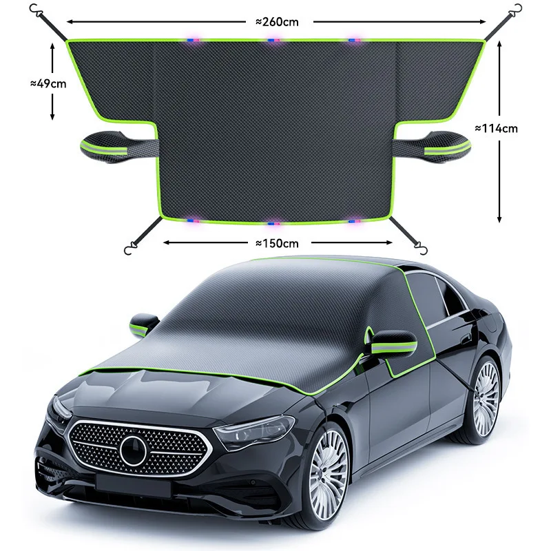 Oxford cloth car snow cover front windshield antifreeze cover
Oxford cloth car snow cover front windshield antifreeze cover