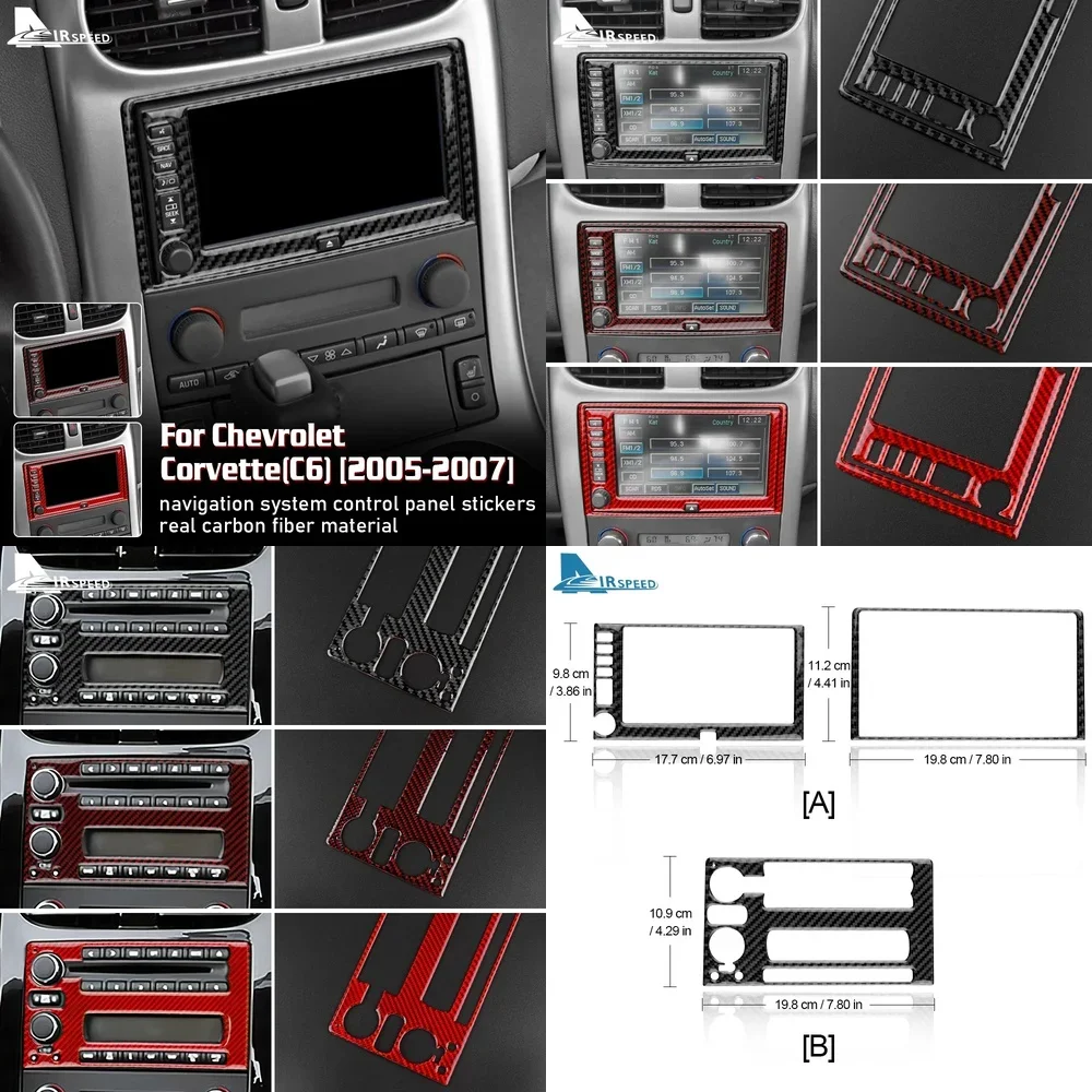 Carbon Fiber Interior Trim Sticker for Chevrolet Corvette C6 2005 2006 2007 Car Dashboard Center Console Navigation Panel
Carbon Fiber Interior Trim Sticker for Chevrolet Corvette C6 2005 2006 2007 Car Dashboard Center Console Navigation Panel
