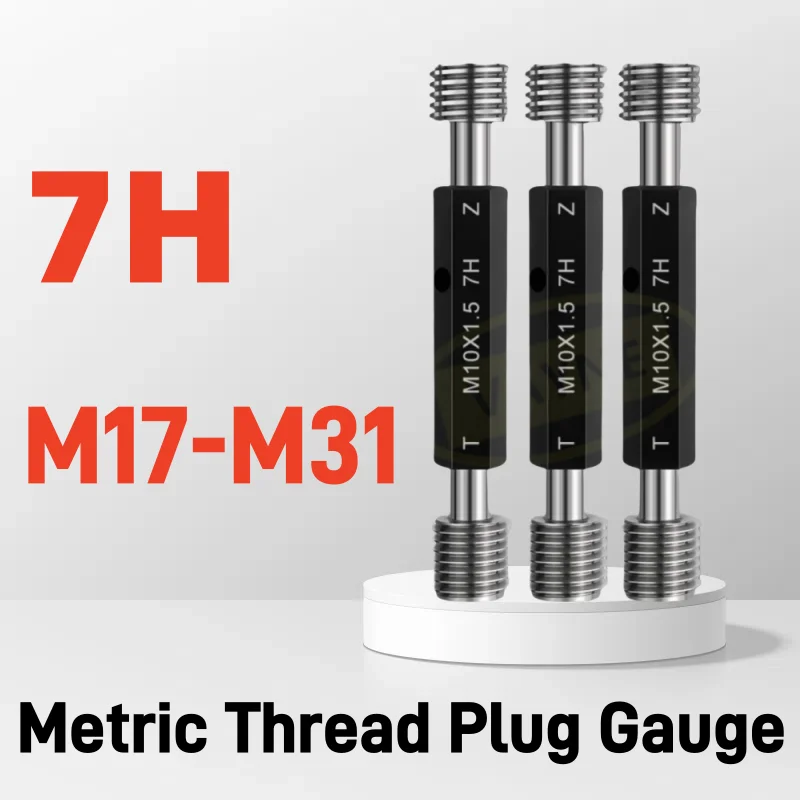 1pcs 7H Steel Mer-cury Gage Metric Fine Thread Plug Gauge High Quality wholesale M17M18M19M20M21M22M23M24M25M26M27M28M29M30M31
1pcs 7H Steel Mer-cury Gage Metric Fine Thread Plug Gauge High Quality wholesale M17M18M19M20M21M22M23M24M25M26M27M28M29M30M31