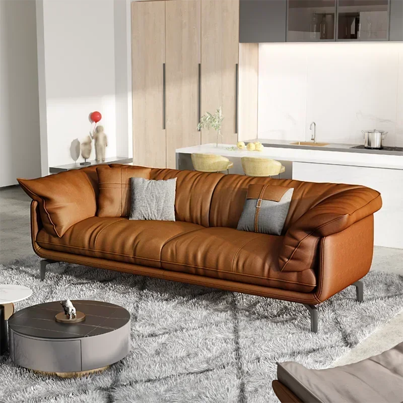 Nordic Simple Soft Sofa Vintage Brown Girl 3 Seater Designer Sofa Leather Love Seat Muebles Para Salas Modernos Home Furniture
Nordic Simple Soft Sofa Vintage Brown Girl 3 Seater Designer Sofa Leather Love Seat Muebles Para Salas Modernos Home Furniture