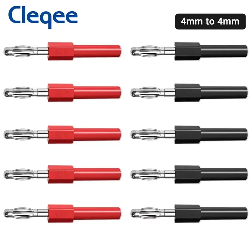 Cleqee P7022 10 шт. 4 мм «папа» на 4 мм «мама» штекер типа «банан» никелированные медные разъемы удлинитель DIY преобразователь 30 В 10 А
Cleqee P7022 10 шт. 4 мм «папа» на 4 мм «мама» штекер типа «банан» никелированные медные разъемы удлинитель DIY преобразователь 30 В 10 А