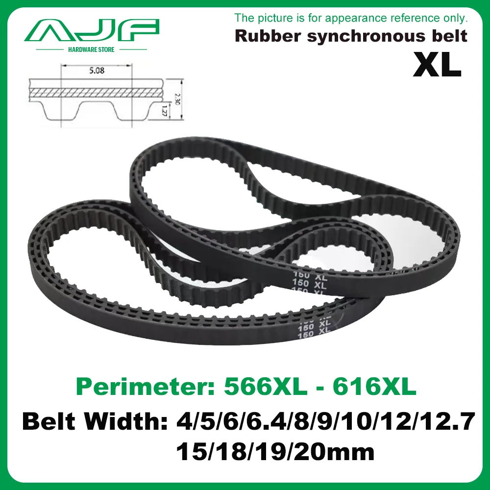 XL Timing Belt number 566XL~616XL Width 4/5/6/6.4/7/8/9/10/12/12.7/15/18/19/20mm XL Rubber Closed Loop Synchronous Belt
XL Timing Belt number 566XL~616XL Width 4/5/6/6.4/7/8/9/10/12/12.7/15/18/19/20mm XL Rubber Closed Loop Synchronous Belt