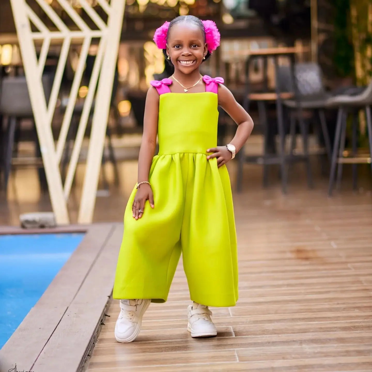 Lime Green and Pink Palazzo Jumpsuit Kids Birthday Party Dresses Customized Flower Girl Dresses for Wedding
Lime Green and Pink Palazzo Jumpsuit Kids Birthday Party Dresses Customized Flower Girl Dresses for Wedding