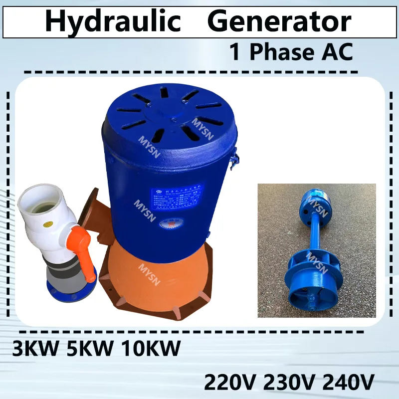 3KW 5KW 10KW Electric Water Turbine Generator 220V-240V Alternative Power Energy Generator Lighting Charging For Hoysehold DIY
3KW 5KW 10KW Electric Water Turbine Generator 220V-240V Alternative Power Energy Generator Lighting Charging For Hoysehold DIY