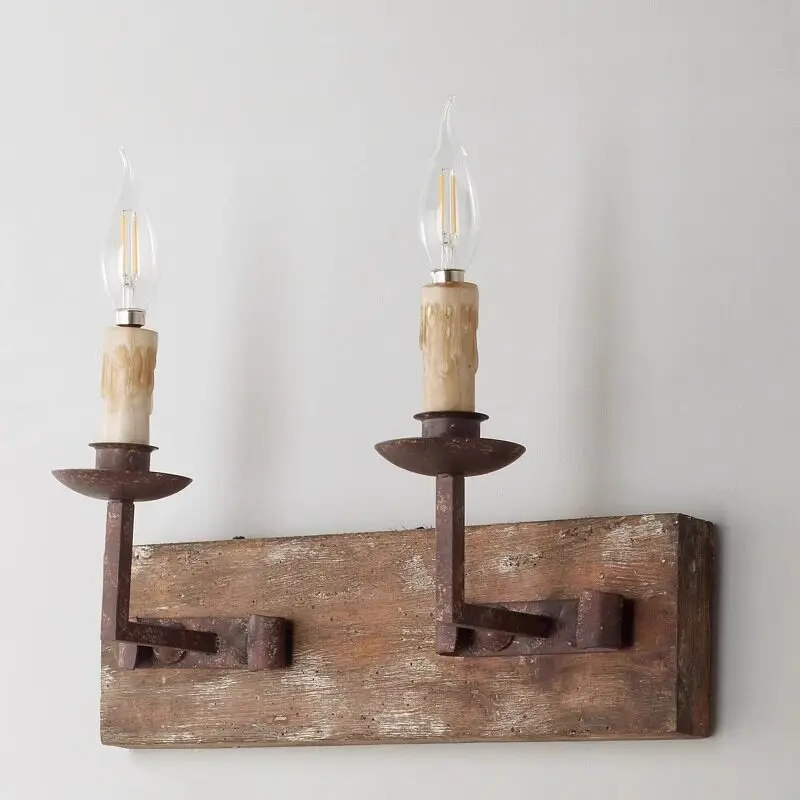 Wall lamp Living room background wall lamp Rust color Bedroom shop Cafe candle wall lamp
Wall lamp Living room background wall lamp Rust color Bedroom shop Cafe candle wall lamp