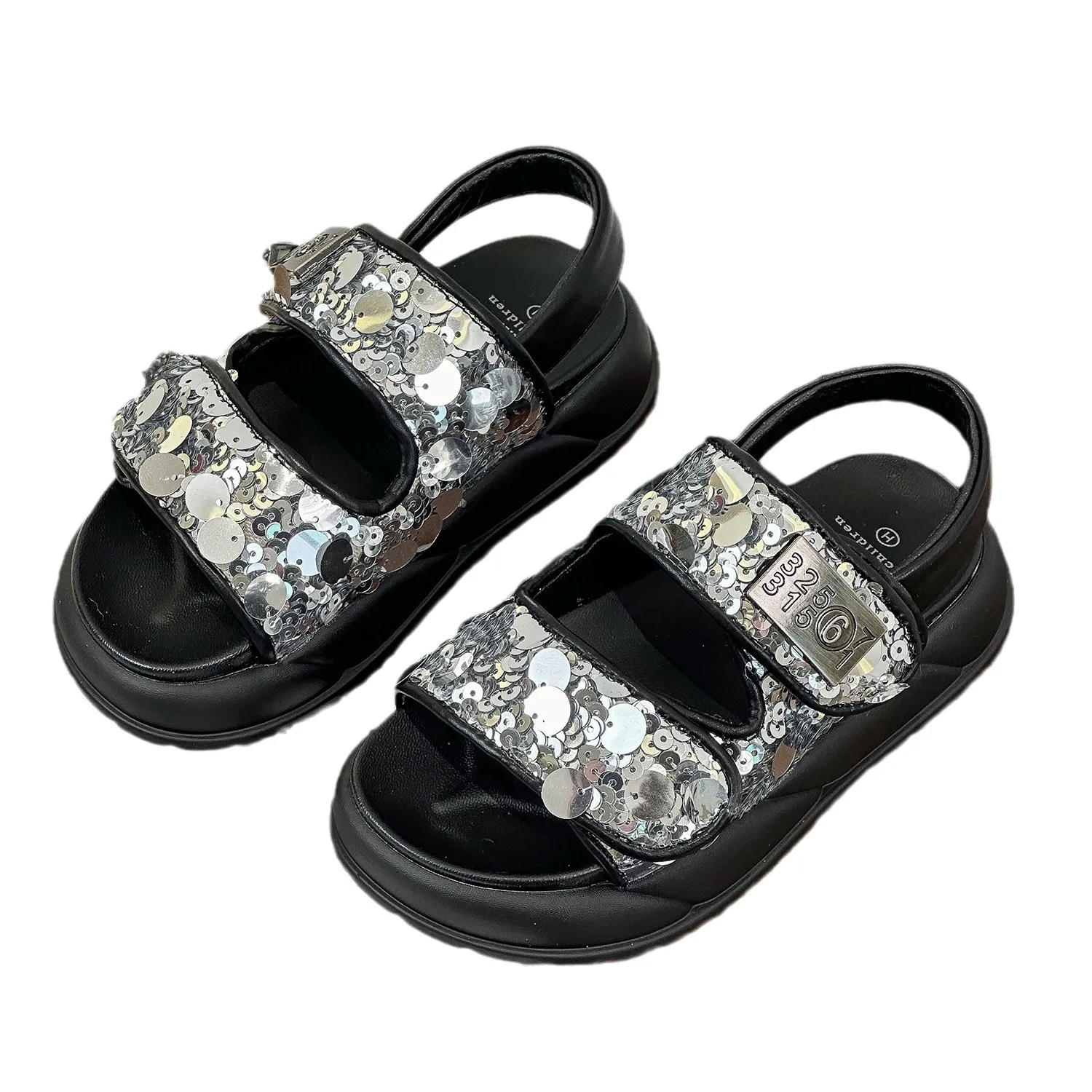 Summer Children's Girl's Fashion Glitter Bling Sequins Sandals Toddler Kid Boys Thick Bottom Sparkly Casual Open Toe Sports Shoe
Summer Children's Girl's Fashion Glitter Bling Sequins Sandals Toddler Kid Boys Thick Bottom Sparkly Casual Open Toe Sports Shoe