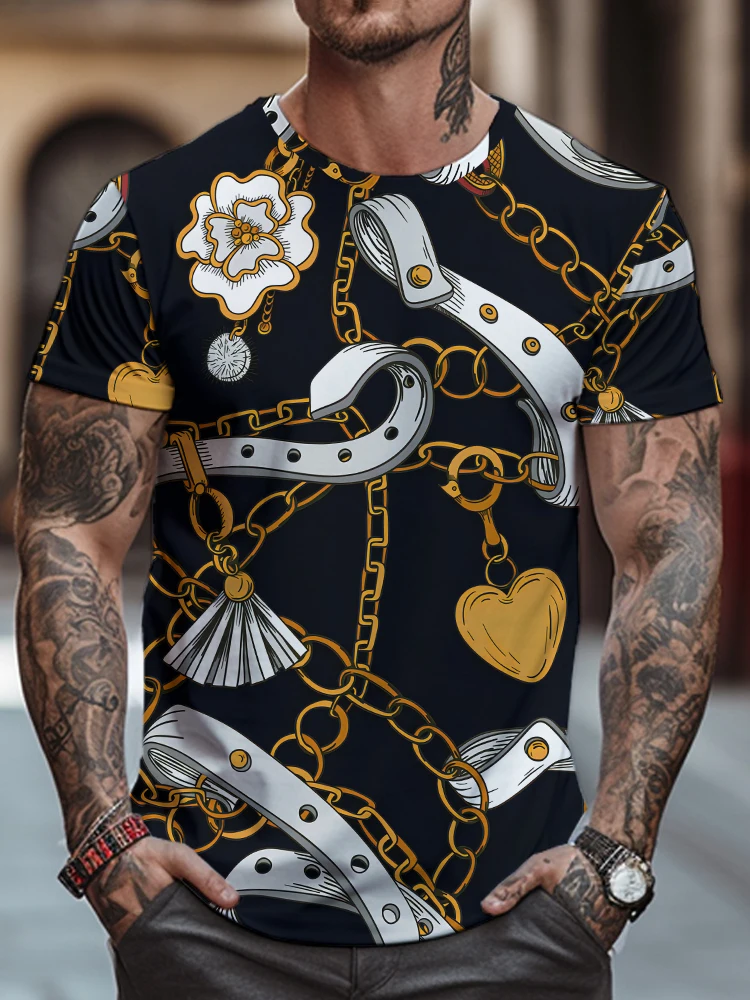 2024 Summer New T-shirt Fashion Men's Popular 3D Printing Pattern T-shirt Casual Loose Street Fitness High Quality T-shirt
2024 Summer New T-shirt Fashion Men's Popular 3D Printing Pattern T-shirt Casual Loose Street Fitness High Quality T-shirt