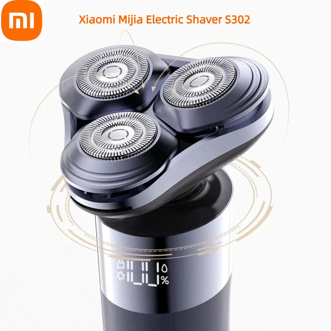 New Xiaomi Mijia Electric Shaver S302 IPX7 Waterproof LED Digital Display 800mAh Tpye-C Rechargeable Razor Shaver for Men
New Xiaomi Mijia Electric Shaver S302 IPX7 Waterproof LED Digital Display 800mAh Tpye-C Rechargeable Razor Shaver for Men