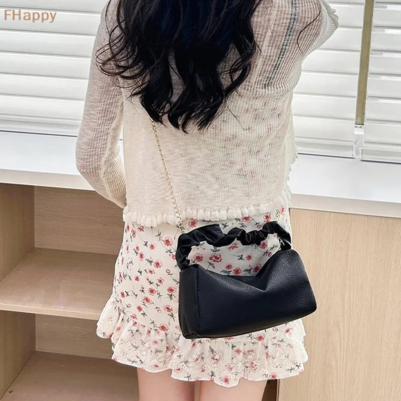 Sweet Pleated Pillow Bag Fashionable PU Leather Chain Crossbody Bag Women's Handbag Shoulder Bag
Sweet Pleated Pillow Bag Fashionable PU Leather Chain Crossbody Bag Women's Handbag Shoulder Bag