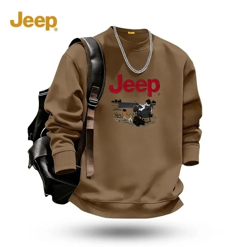 JEEP American minimalist trendy brand cool and handsome men's round neck T-shirt for spring and autumn versatile pullover trend
JEEP American minimalist trendy brand cool and handsome men's round neck T-shirt for spring and autumn versatile pullover trend