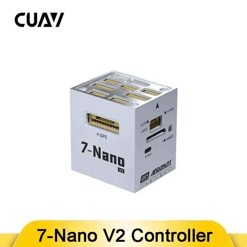 CUAV 7 Nano V2 Upgrade Controller with PDB, STM32H753 Redundant IMU 70V 60A PX4 ArduPilot for Drone Mapping
CUAV 7 Nano V2 Upgrade Controller with PDB, STM32H753 Redundant IMU 70V 60A PX4 ArduPilot for Drone Mapping