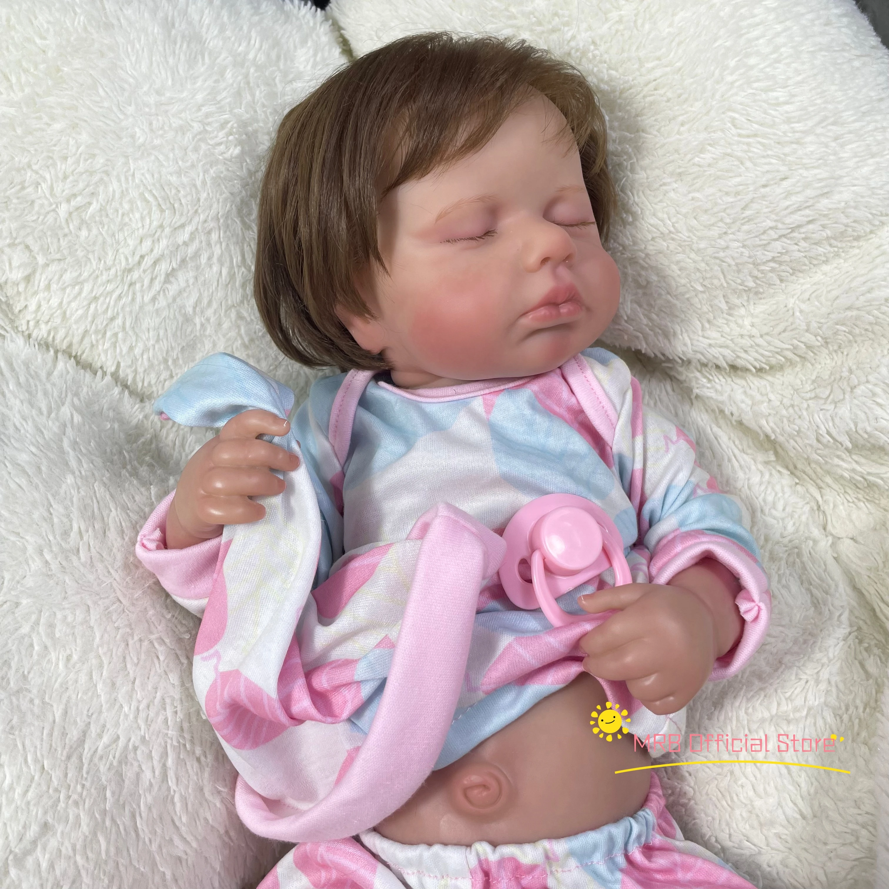 50CM Finished Reborn Baby Dolls LouLou Girl Full Silicone Vinyl Body Washable Newborn 3D Skin Visible Veins DIY Toys For Girls
50CM Finished Reborn Baby Dolls LouLou Girl Full Silicone Vinyl Body Washable Newborn 3D Skin Visible Veins DIY Toys For Girls