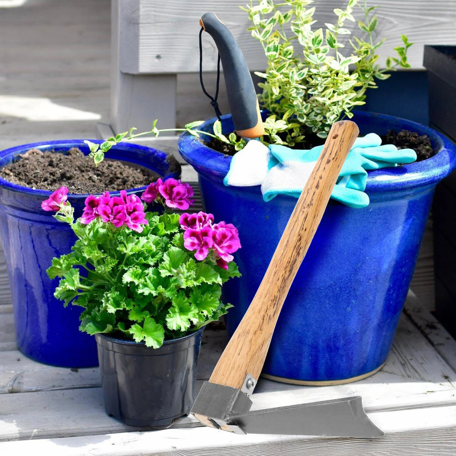 Garden Hoe Steel Handheld Sturdy Durable Ergonomic Design Weed Plant Trenching Tool Gardening Equipment Garden Cleaning Tools 
Garden Hoe Steel Handheld Sturdy Durable Ergonomic Design Weed Plant Trenching Tool Gardening Equipment Garden Cleaning Tools