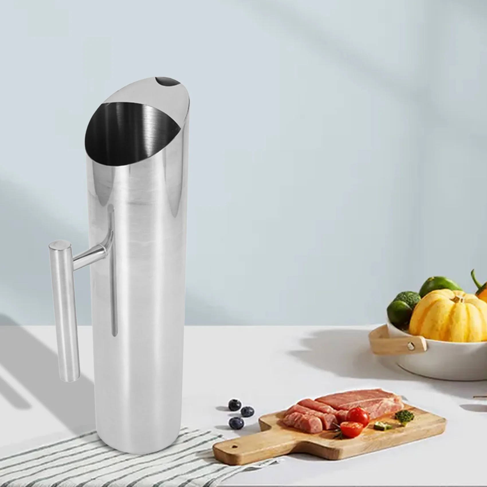 AC23-Stainless Steel Water Pitcher With Ice Guard Tea Pot Kettle Jug Cold Beverages Juice Pot Ktv Bar Accessories
AC23-Stainless Steel Water Pitcher With Ice Guard Tea Pot Kettle Jug Cold Beverages Juice Pot Ktv Bar Accessories