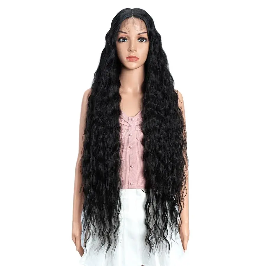 Lace Front Wigs 38 Super Long Wavy Synthetic Wig 4.5 Deep Part HD Transparent Lace With Baby Hair For Women 130 Density WigsBlac
Lace Front Wigs 38 Super Long Wavy Synthetic Wig 4.5 Deep Part HD Transparent Lace With Baby Hair For Women 130 Density WigsBlac