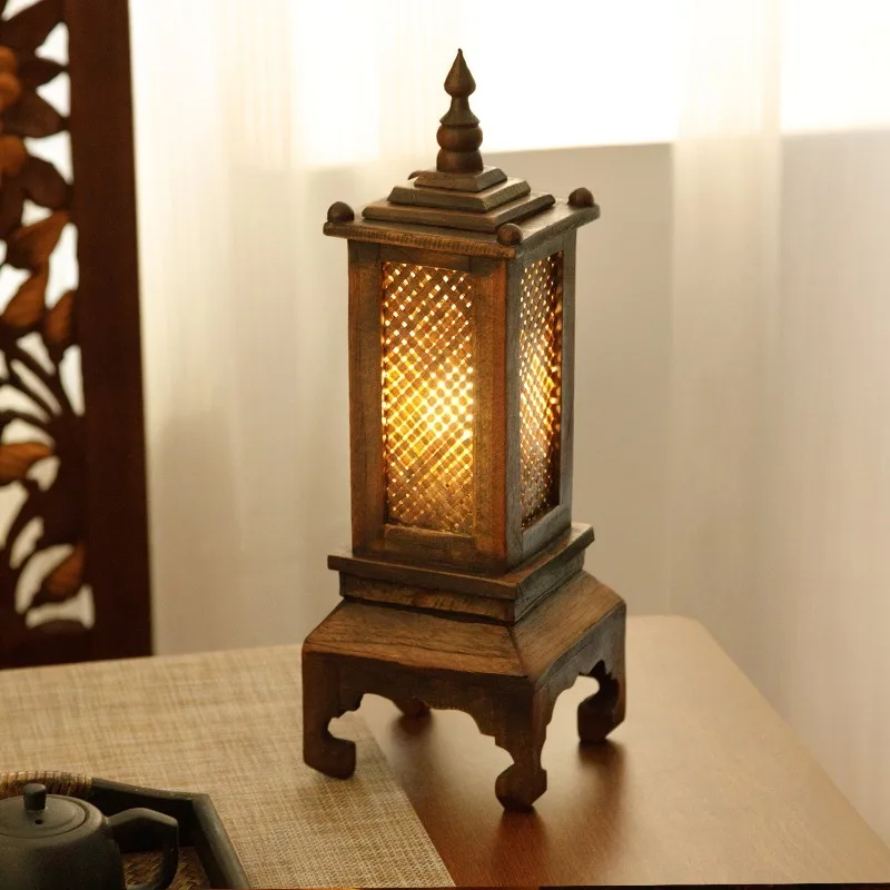 Solid Wood Table Lamp, Chinese Vintage & Southeast Asian Style, Retro Desk Light for Bedroom Living Room Home Decor
Solid Wood Table Lamp, Chinese Vintage & Southeast Asian Style, Retro Desk Light for Bedroom Living Room Home Decor