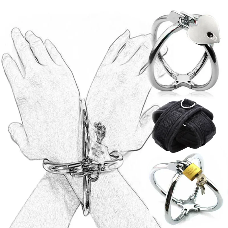 Metal Steel&Nylon Crossed Wrist Handcuffs with Heart-shaped/Brass Lock BDSM Restraint Adult Roleplay Game Sex Toys Women Men
Metal Steel&Nylon Crossed Wrist Handcuffs with Heart-shaped/Brass Lock BDSM Restraint Adult Roleplay Game Sex Toys Women Men