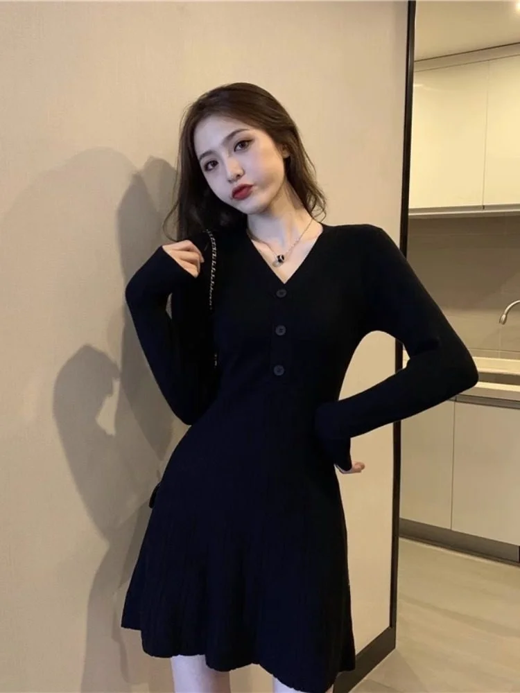 Slim Fit V-Ne Трикотажное платье Женское пальто ранней осени Базовый слой Ele Design Маленькое Bla Dr Повседневная юбка-миди
Slim Fit V-Ne Трикотажное платье Женское пальто ранней осени Базовый слой Ele Design Маленькое Bla Dr Повседневная юбка-миди