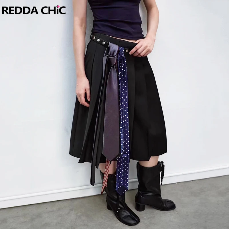 REDDACHiC плиссированная юбка в полоску в горошек с кожаным ремнем Cleanfit с низкой талией, длинная драпированная юбка трапециевидной формы, современные корейские женские низы
REDDACHiC плиссированная юбка в полоску в горошек с кожаным ремнем Cleanfit с низкой талией, длинная драпированная юбка трапециевидной формы, современные корейские женские низы