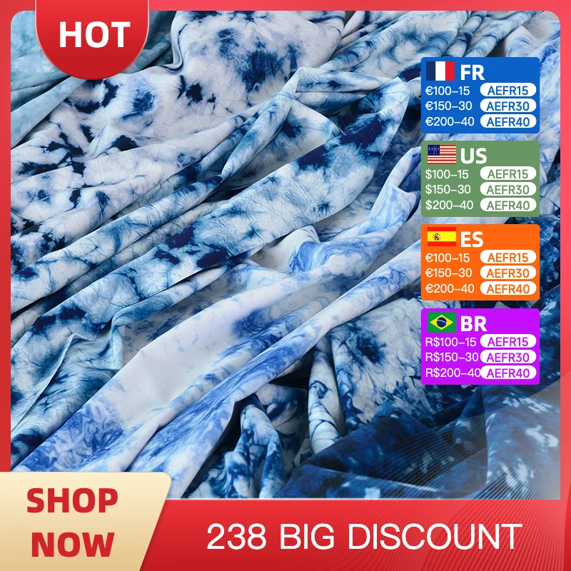 Pure cotton Tie dye ethnic group Fabric Sewing Handmade DIYclothing dress suspenders shirt decorate Cotton Spinning Fabric
Pure cotton Tie dye ethnic group Fabric Sewing Handmade DIYclothing dress suspenders shirt decorate Cotton Spinning Fabric