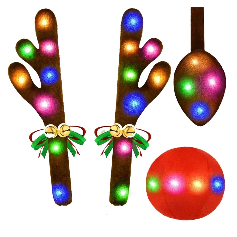Reindeer Antlers Car Decoration Kit, LED Multicolor Lights Nose Vehicle With Jingle Bells Rudolph For SUV Truck Decor
Reindeer Antlers Car Decoration Kit, LED Multicolor Lights Nose Vehicle With Jingle Bells Rudolph For SUV Truck Decor