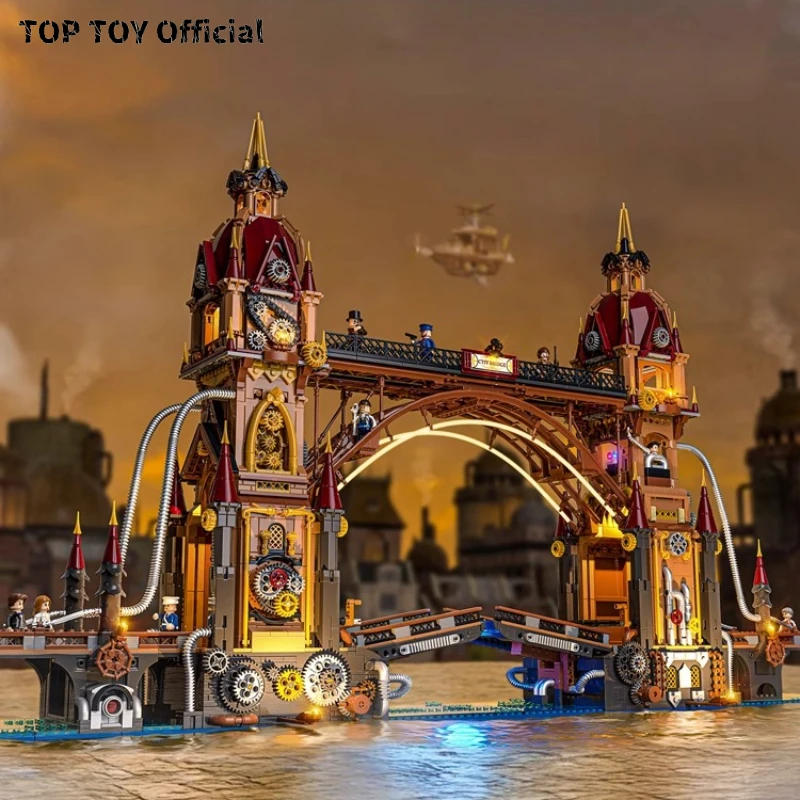 Steampunk World Intercity Bridge Building Blocks Small Particle Street View Assembly Architecture Assembly Toy Model Gift
Steampunk World Intercity Bridge Building Blocks Small Particle Street View Assembly Architecture Assembly Toy Model Gift