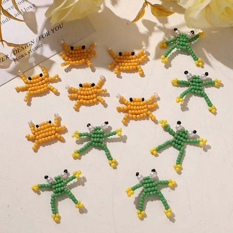Shoe Charms Handwoven Beaded Frog Crab Animal 1 Piece Creative Cute Korean DIY Decor for Clogs Jelly Crystal Princess Shoes
Shoe Charms Handwoven Beaded Frog Crab Animal 1 Piece Creative Cute Korean DIY Decor for Clogs Jelly Crystal Princess Shoes