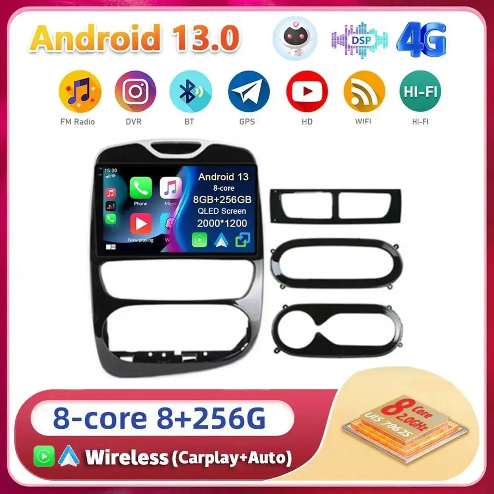 Автомагнитола Carplay 2DIN на Android 13 с поддержкой Wi-Fi и 4G для Renault Clio 3 4 2012 2013 2015 2016 2017 2018
Автомагнитола Carplay 2DIN на Android 13 с поддержкой Wi-Fi и 4G для Renault Clio 3 4 2012 2013 2015 2016 2017 2018