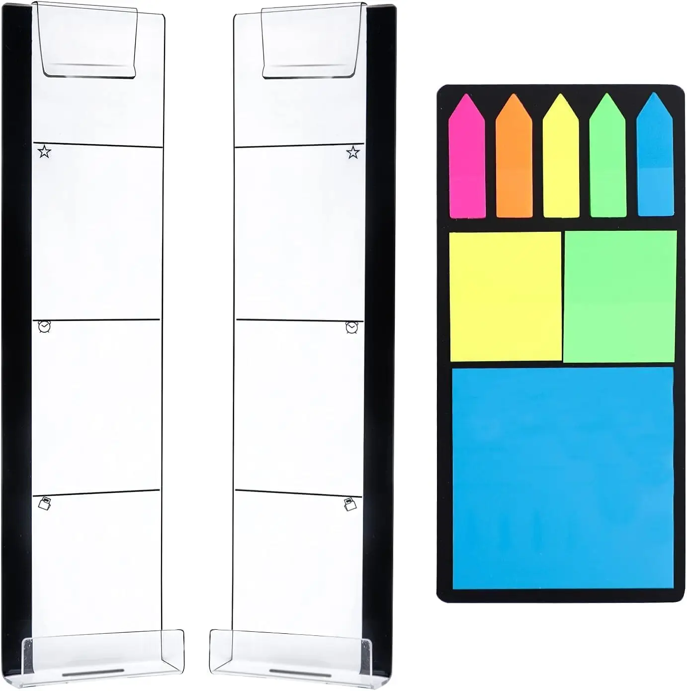 2PCS Acrylic Monitor Memo Boards with Phone Holder & Sticky Notes for Office
2PCS Acrylic Monitor Memo Boards with Phone Holder & Sticky Notes for Office