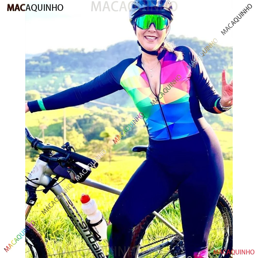 Women's Cycling Jumpsuit Black Set 2023 Long Sleeve Mountain Bike Overalls Clothing Free Shipping Macaquinho Ciclismo 
Women's Cycling Jumpsuit Black Set 2023 Long Sleeve Mountain Bike Overalls Clothing Free Shipping Macaquinho Ciclismo