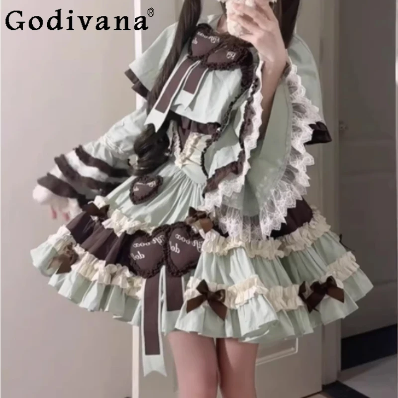 Cute Japanese Lolita Versatile Age Reduction Jsk Sweet Princess Dress Elegant Bow High Waist A-line Cake Dresses Shirt Sets
Cute Japanese Lolita Versatile Age Reduction Jsk Sweet Princess Dress Elegant Bow High Waist A-line Cake Dresses Shirt Sets