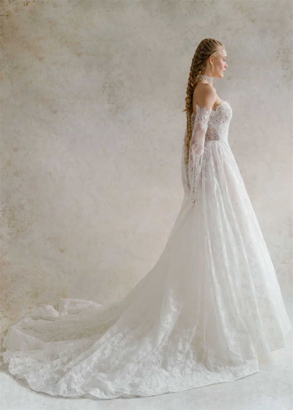 Tokyo Sweetheart Corset Floral Lace Wedding Dress Off the Shoulder Long Sleeves Church Wedding Bridal Gown Elegant A Line Dress
Tokyo Sweetheart Corset Floral Lace Wedding Dress Off the Shoulder Long Sleeves Church Wedding Bridal Gown Elegant A Line Dress