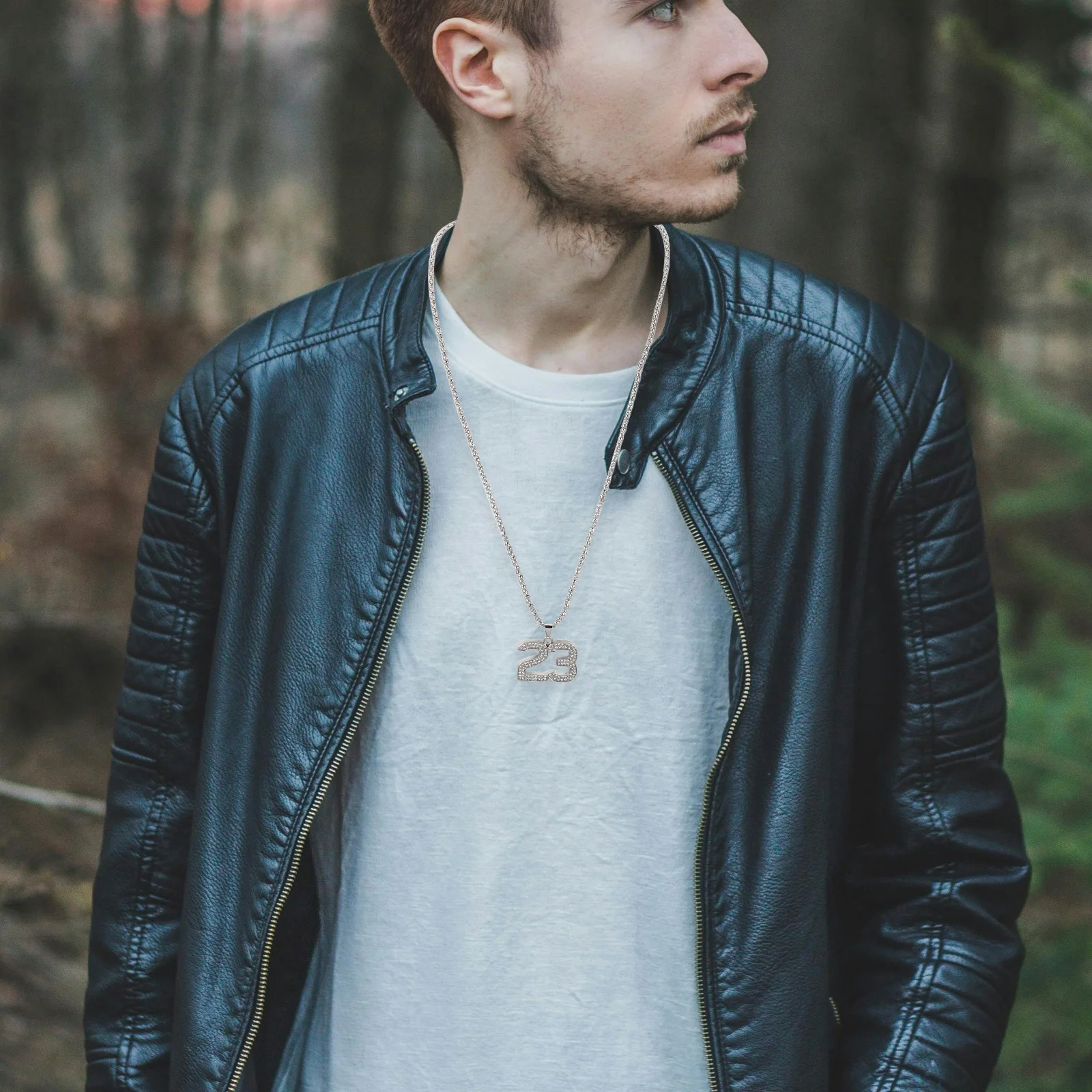 Alloy Necklace 23 Pendant Necklace for Men Exquisite Cool Jewelry Male Neck Chain Gift Neck Chain
Alloy Necklace 23 Pendant Necklace for Men Exquisite Cool Jewelry Male Neck Chain Gift Neck Chain