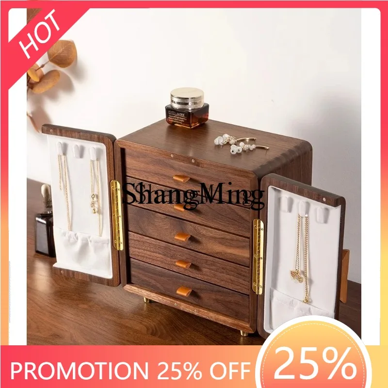 CL walnut jewelry storage box high-end multi-layer jewelry storage cabinet
CL walnut jewelry storage box high-end multi-layer jewelry storage cabinet