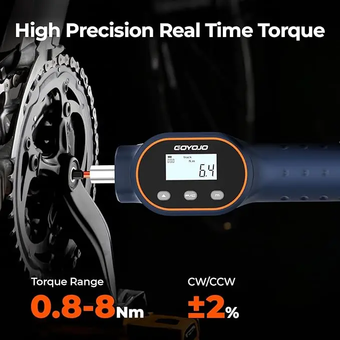 Digital Torque Screwdriver 7.08–70.8 in-lb / 0.8–8 Nm, 1/4" Adjustable Torque Screwdriver Set for Electronics, and Mounting
Digital Torque Screwdriver 7.08–70.8 in-lb / 0.8–8 Nm, 1/4" Adjustable Torque Screwdriver Set for Electronics, and Mounting