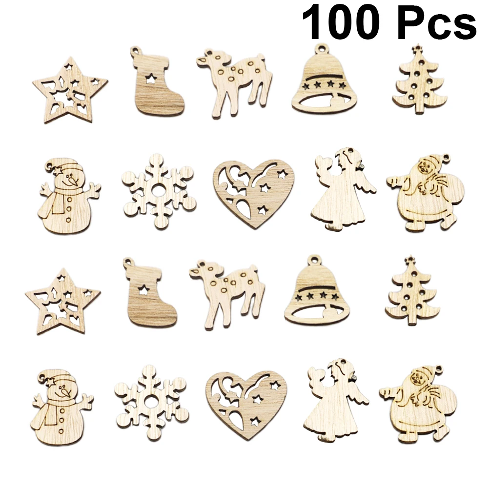 100pcs Wooden Christmas Decorations Mixed Style Diy Ornaments For Home Office Cafe Restaurant Holiday Party Xmas Gift Artistic
100pcs Wooden Christmas Decorations Mixed Style Diy Ornaments For Home Office Cafe Restaurant Holiday Party Xmas Gift Artistic
